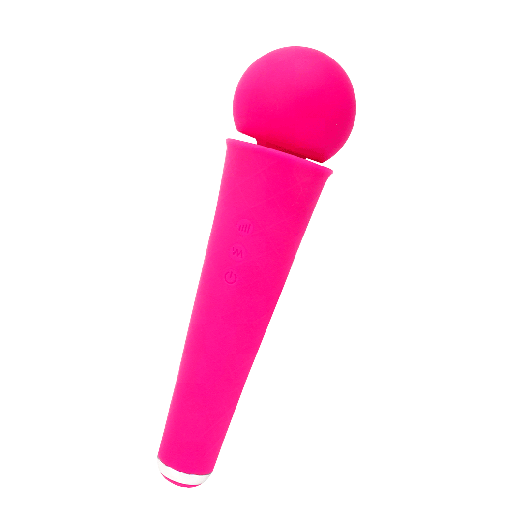 Pink Moly Rechargeable Ice Cream Cone Massage Wand Vibrator