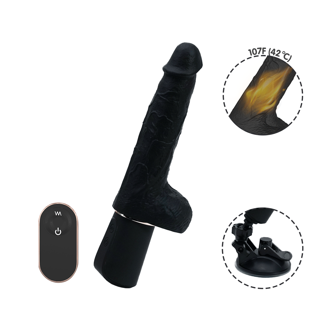 Patton-Rct Suction Cup Heating Remote Control Dildos Vibrator
