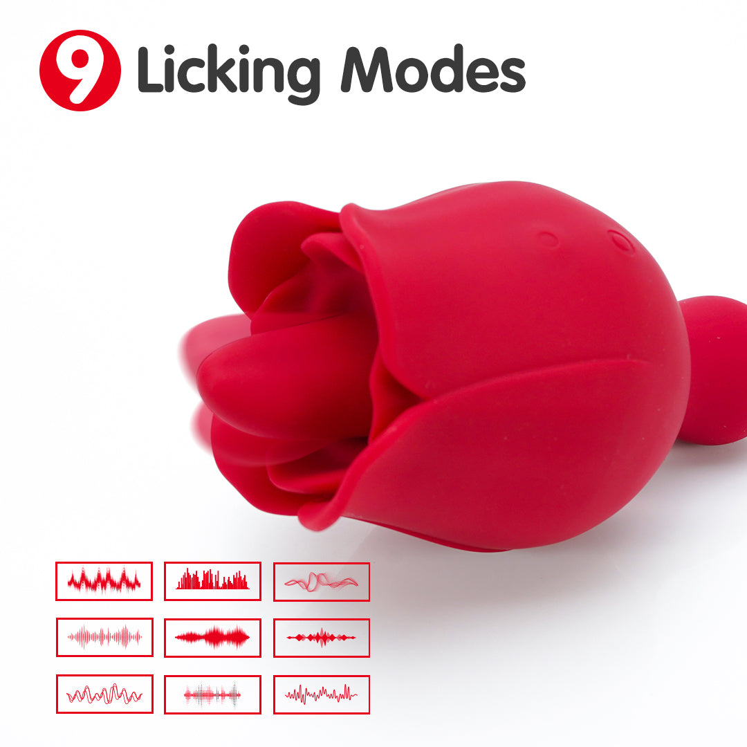 Rose Pro 3 Clitoral Licking Stimulator - 9 Licking Modes