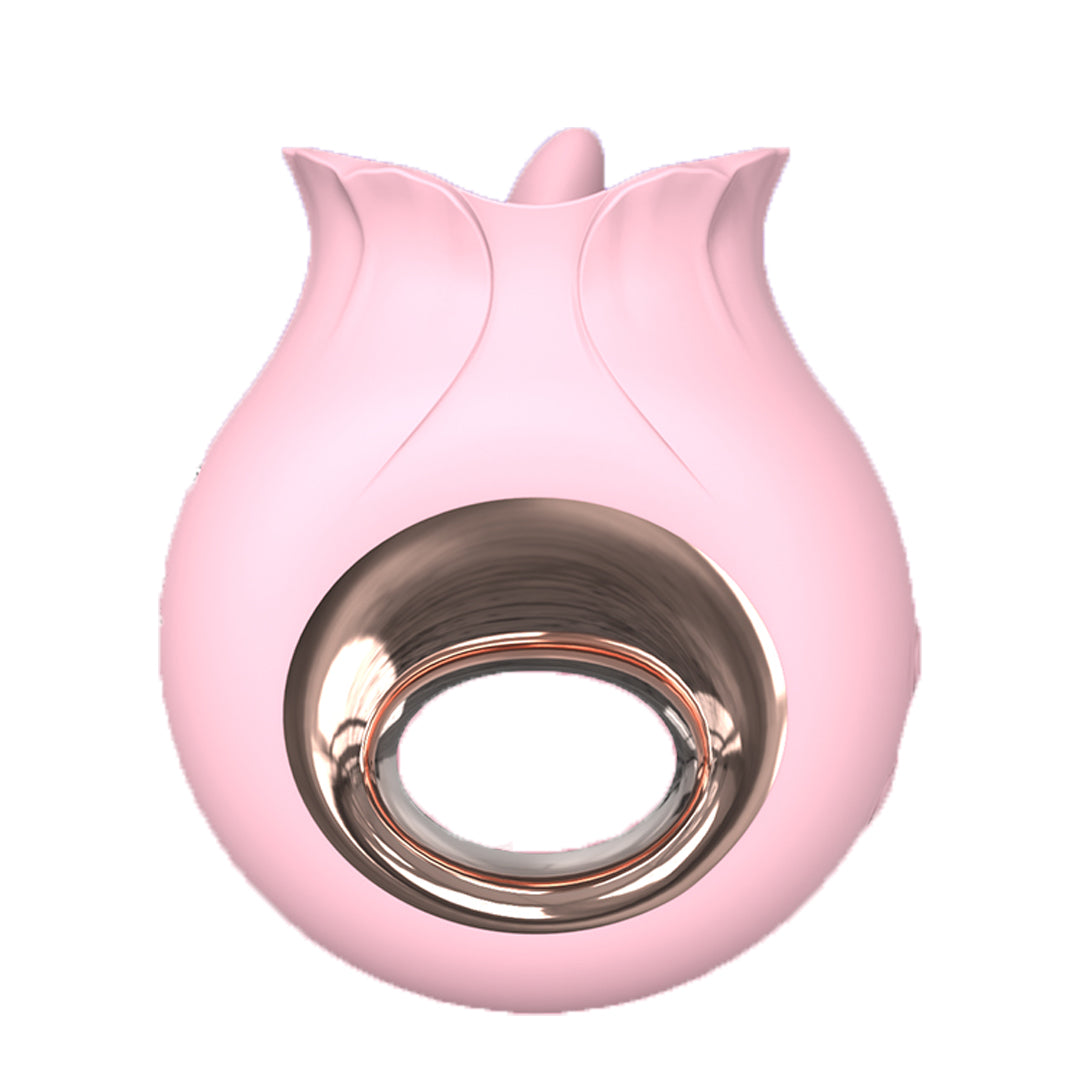 Pink clitoral vibrator with a sleek and modern design