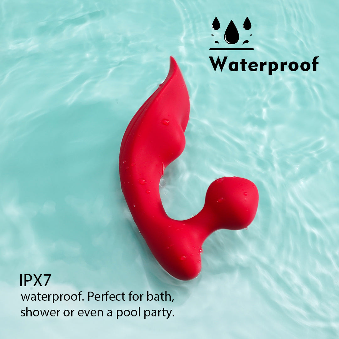 Red Chomper-RCT vibrator, waterproof for bath and shower