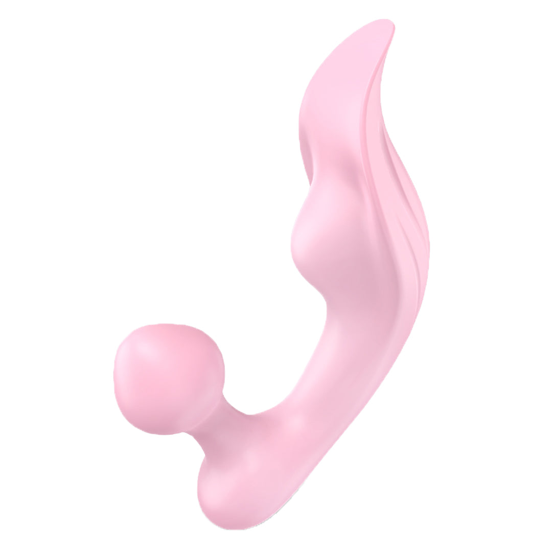 Pink clitoral vibrator, skin-friendly design