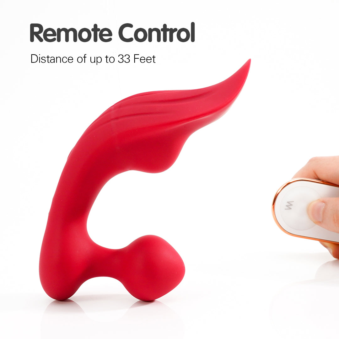 Remote control clitoral vibrator with long-range control