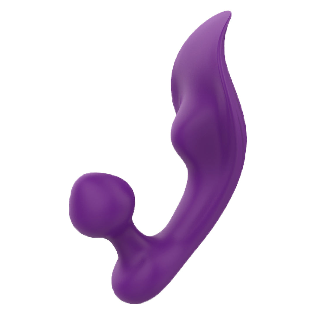 Purple clitoral vibrator with unique design