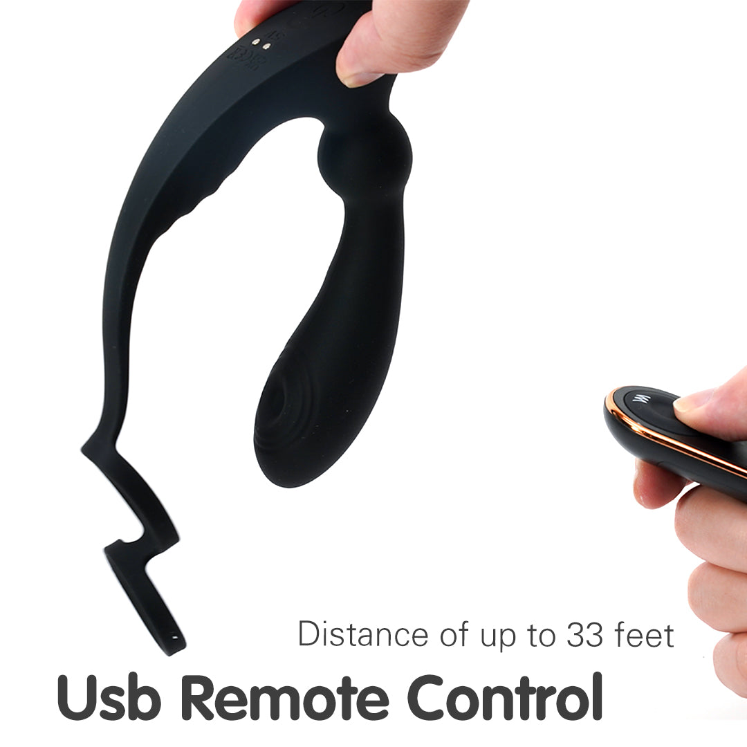 USB Remote Control Cock Ring Prostate Massager