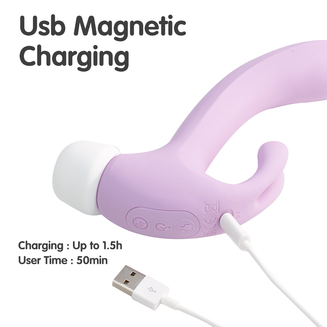 Hammer Rabbit Vibrator USB Magnetic Charging