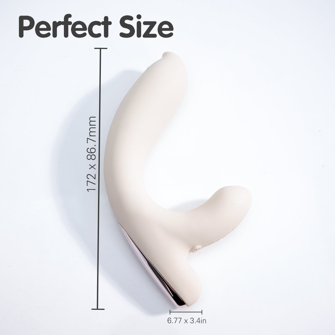 Fox Fairy Vibrator size: 172mm long, 6.77in x 3.4in base