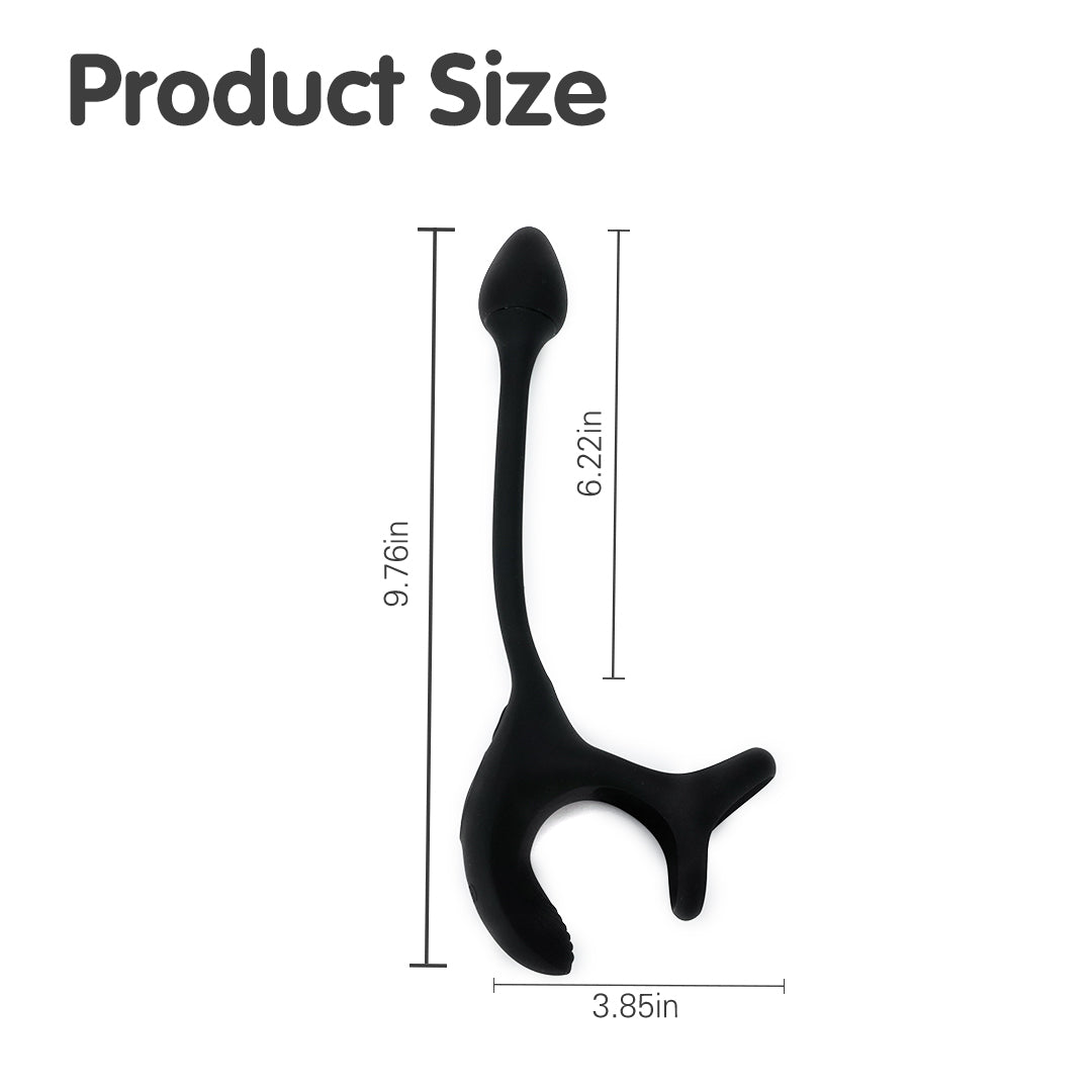CRADLE OF DEVIL prostate massager with size information