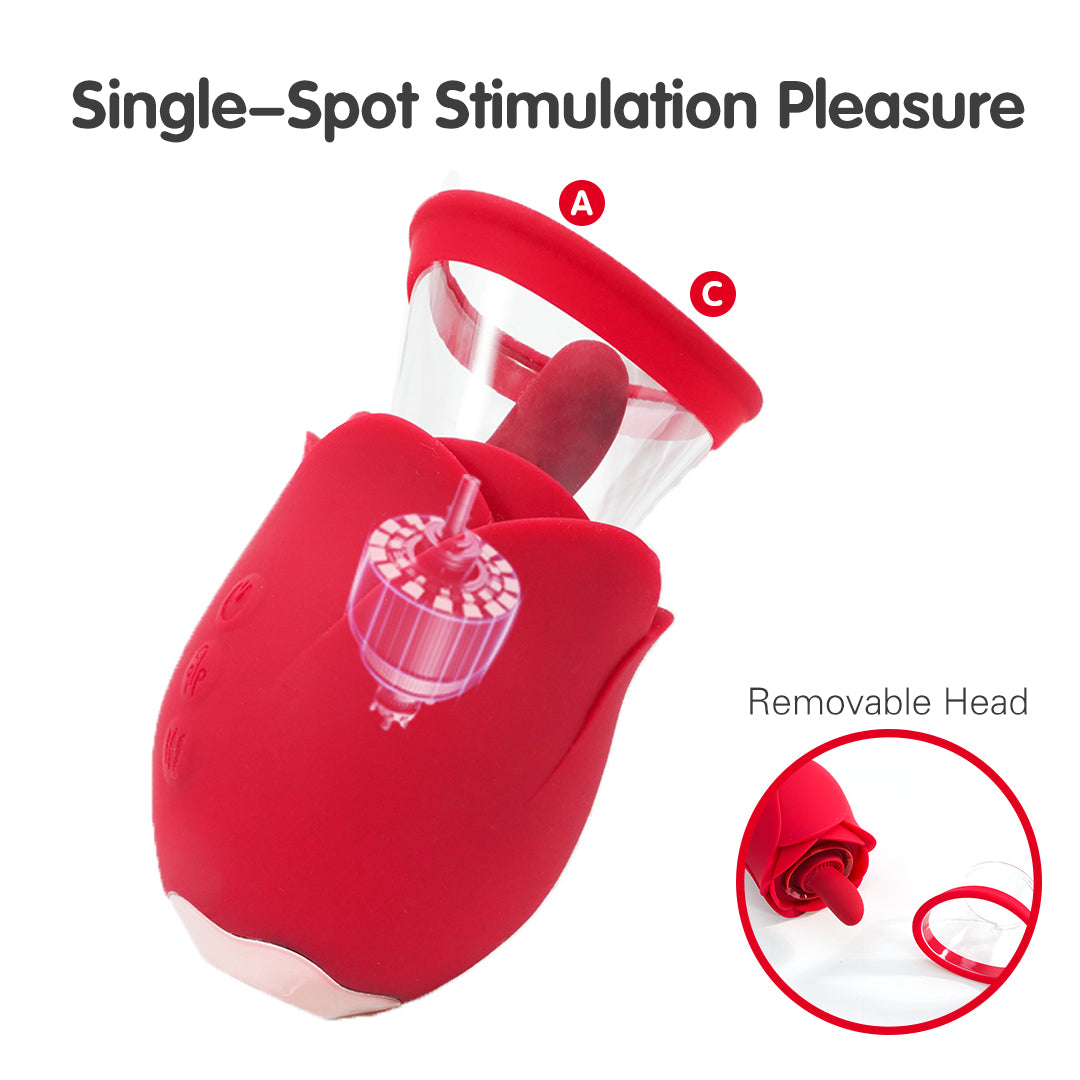 Flower Dance Carnival vibrator with single-spot stimulation