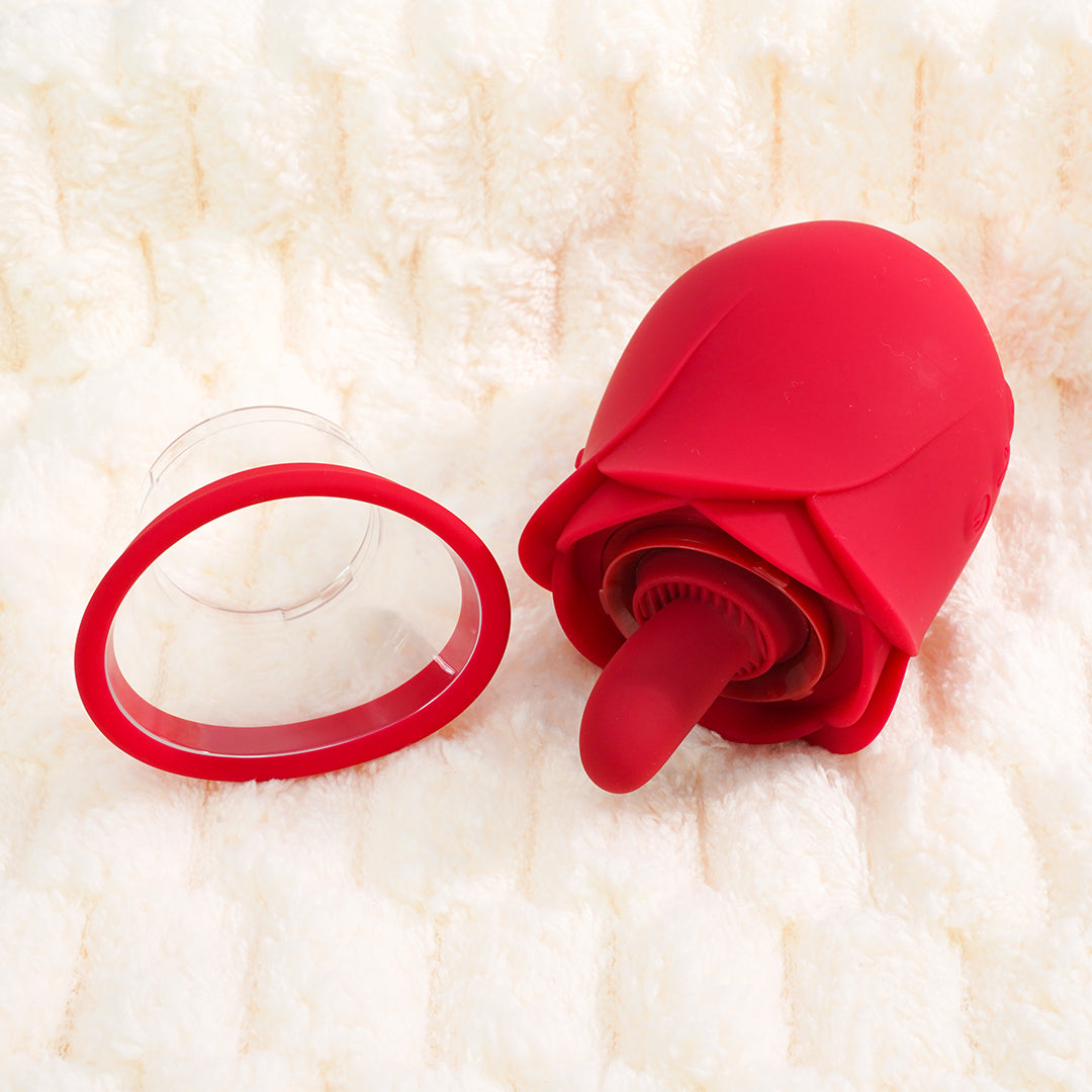 Red rose design Flower Dance Carnival vibrator