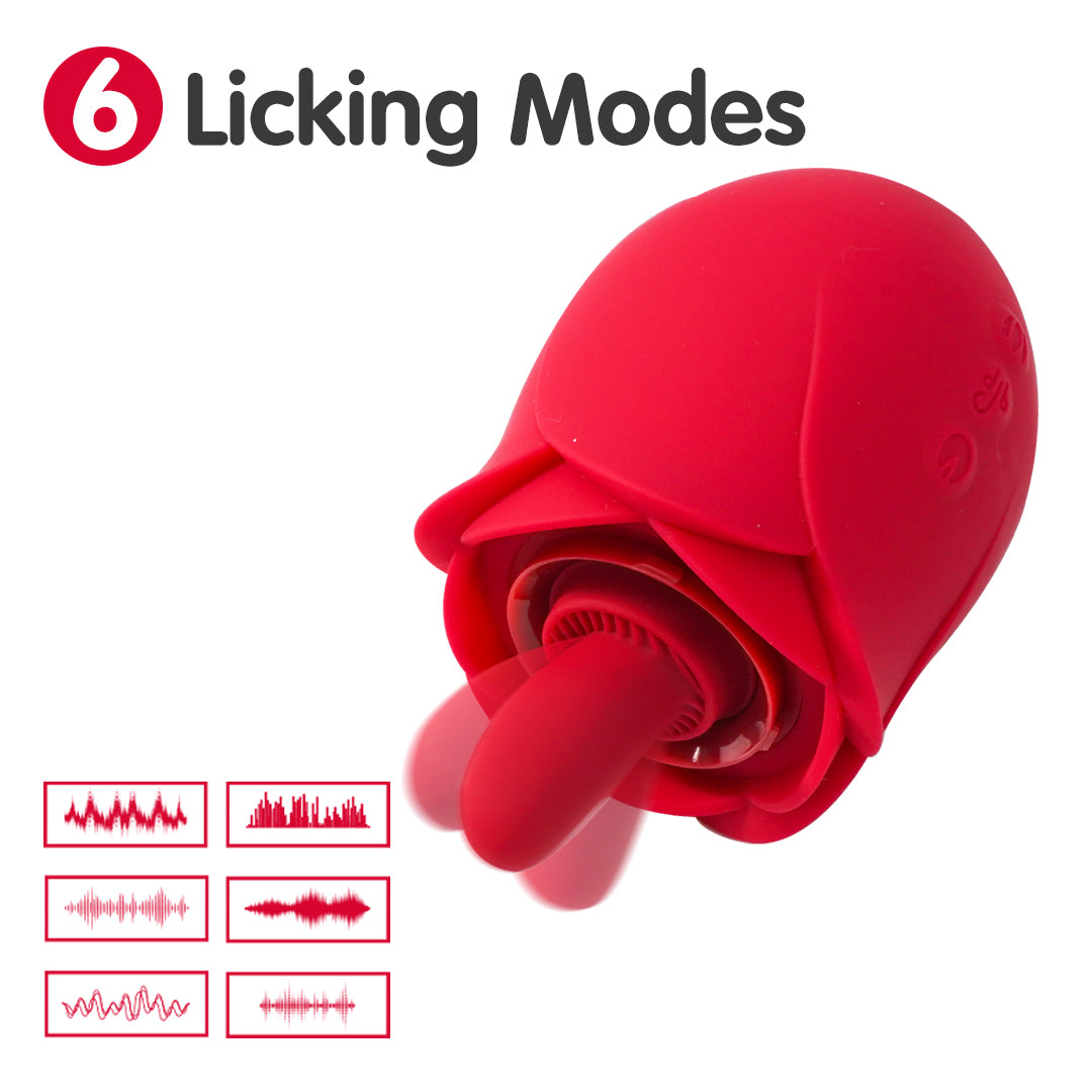 Flower Dance Carnival vibrator with 6 Licking Modes