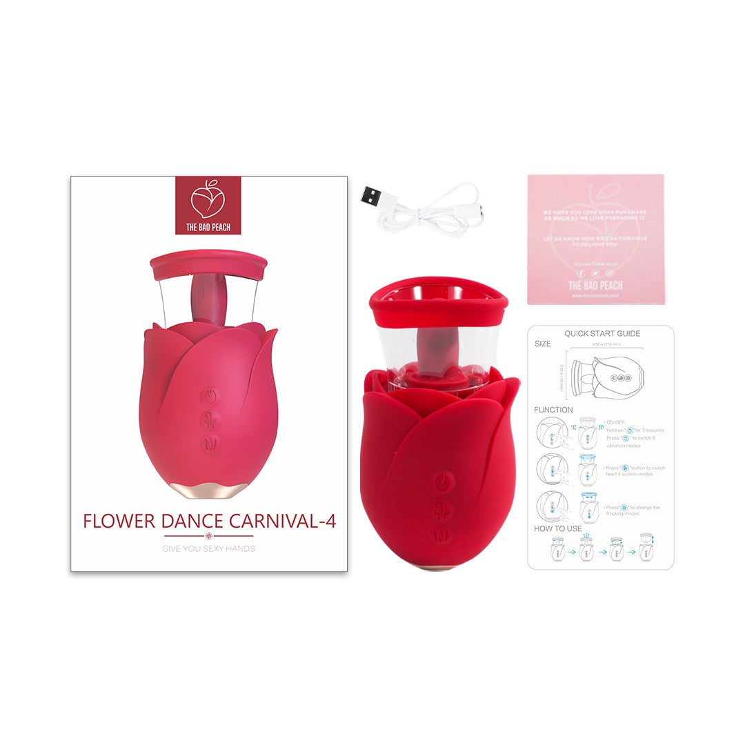 Flower Dance Carnival 4 Vibrator with accessories