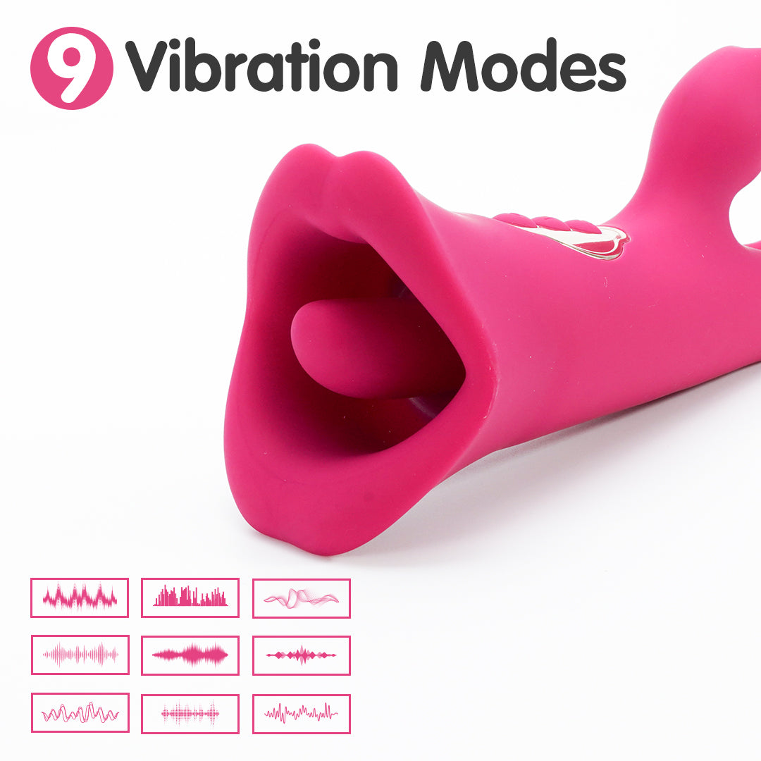 Tease Park 3 In 1 Tongue Clapping Vibrator