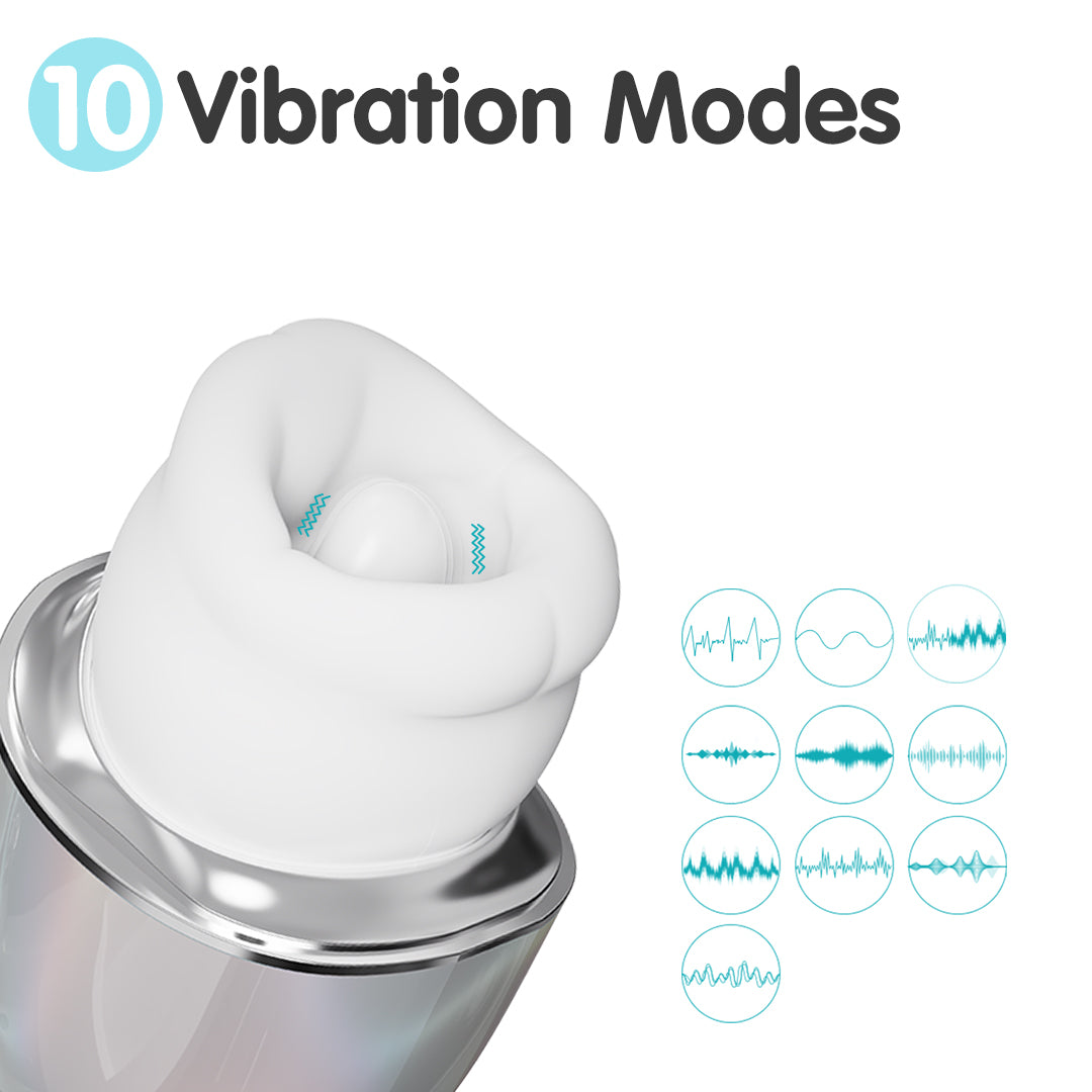 Alluring Lips Sucking & Licking Vibrator