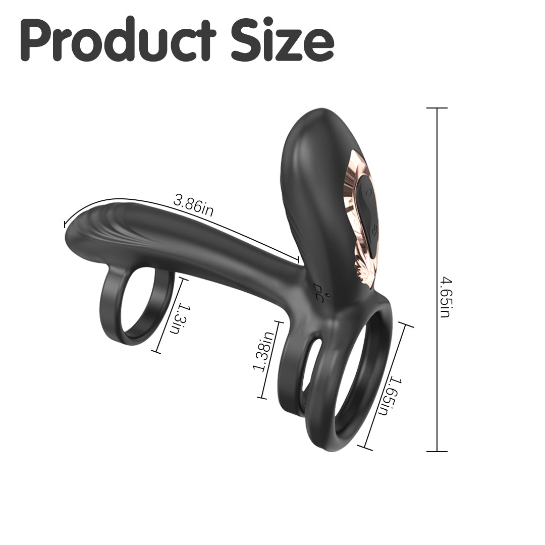 Remote Rotating & Vibrating Cock Ring | Rechargeable Remote Rotating & Vibrating Cock Ring | Rechargeable
