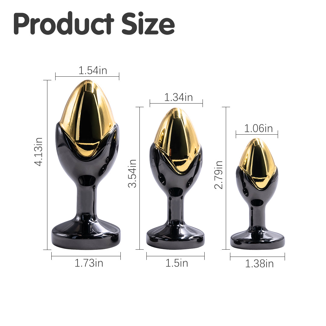 Niello Metal Butt Plug Set（3 Piece）