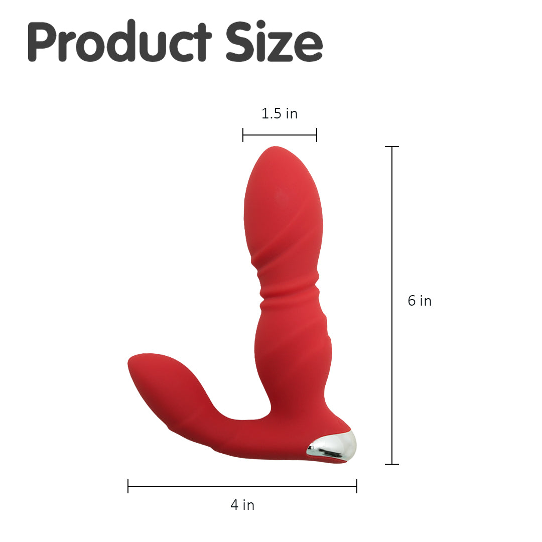 Blazing Flames Thrusting Prostate Massage Vibrator