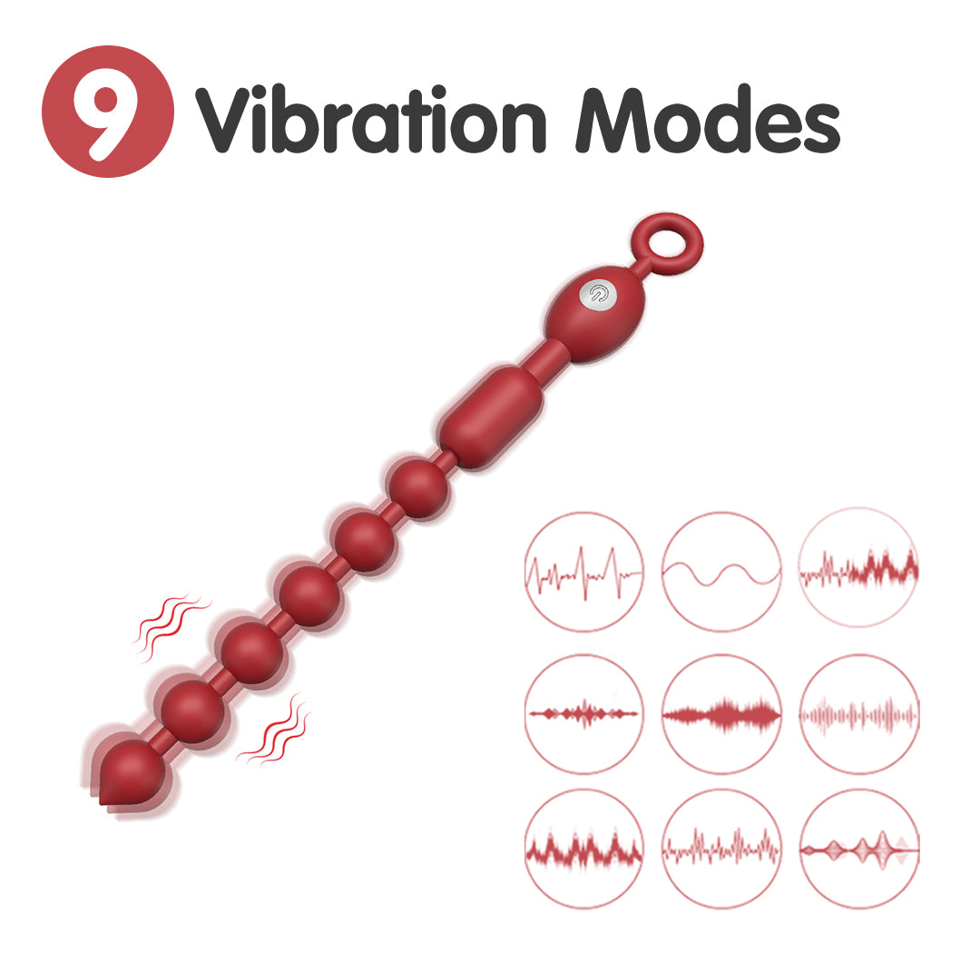 RubyLink Flexible Anal Beads