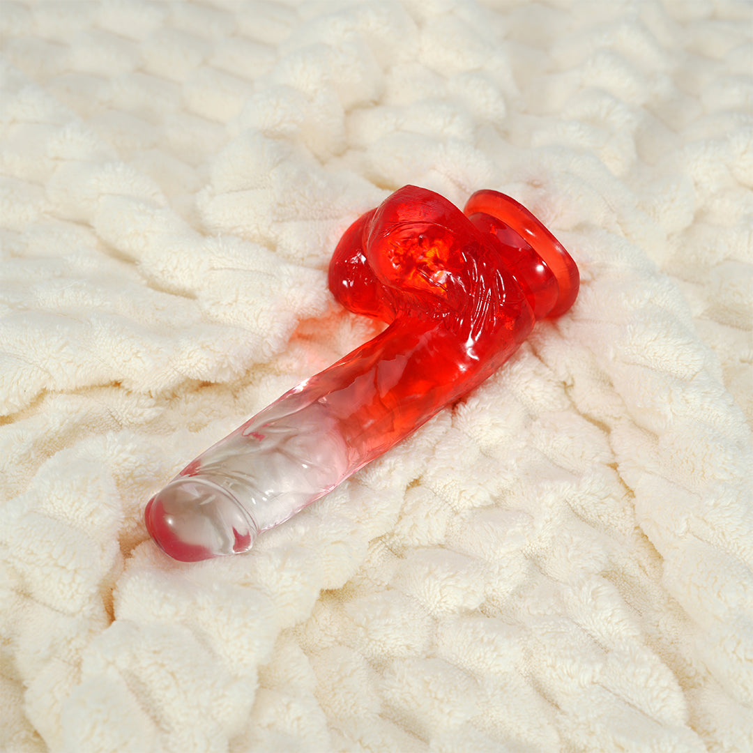 Red Desire Suction Cup Dildos 7.8 Inch