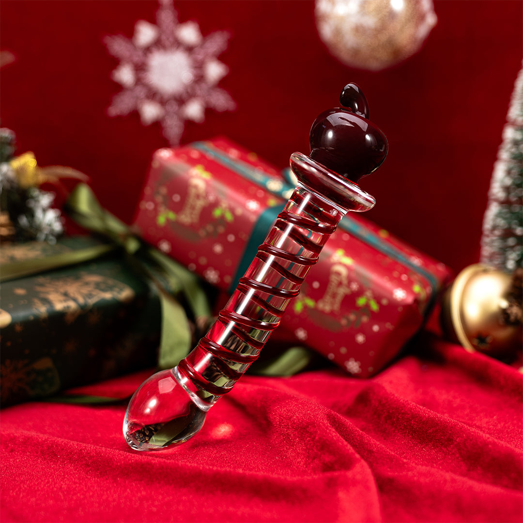 Apple Glass Butt Plugs Dildos 7.8 Inch