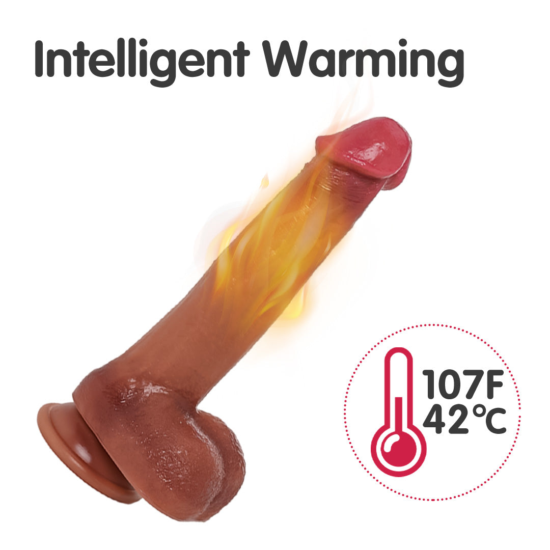 Sensual Heat 3 Thrusting & 9 Vibrating Dildo Vibrator 9 Inch