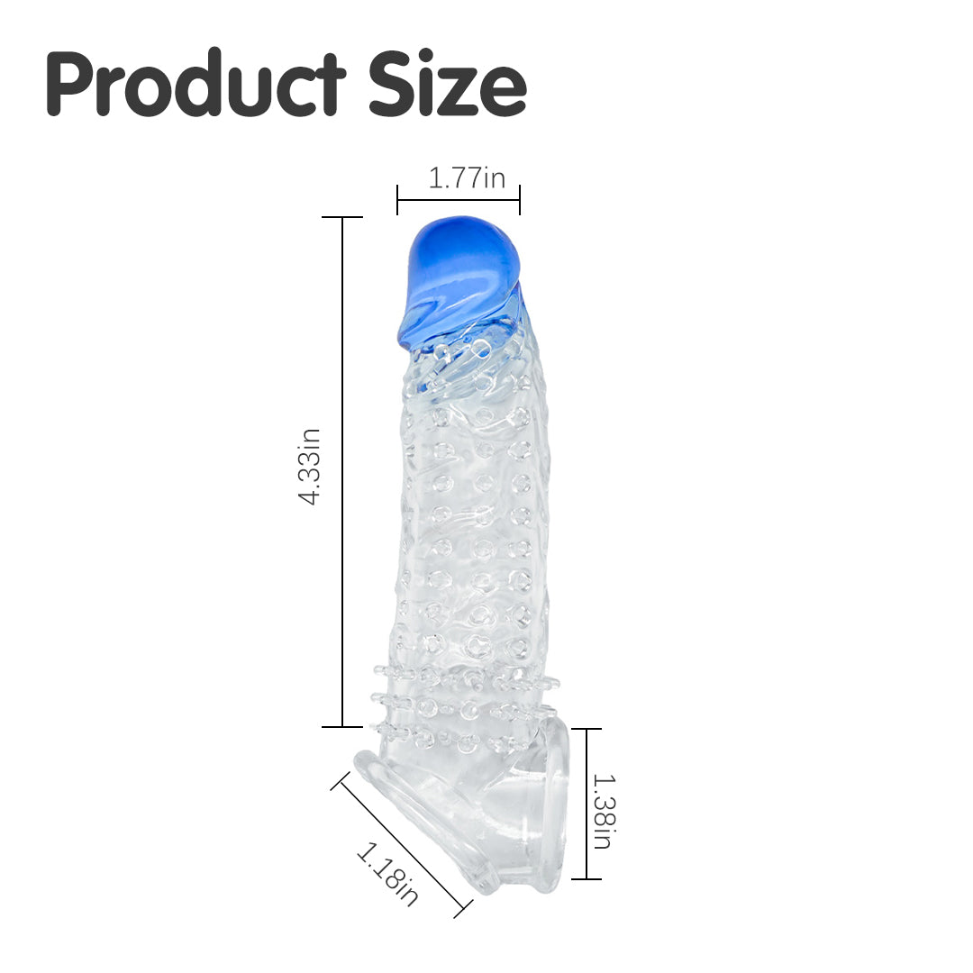 Blue Rush Silicone Penis Sleeve