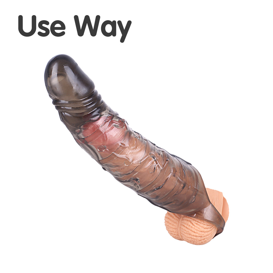 Black Serpent Silicone Penis Sleeve