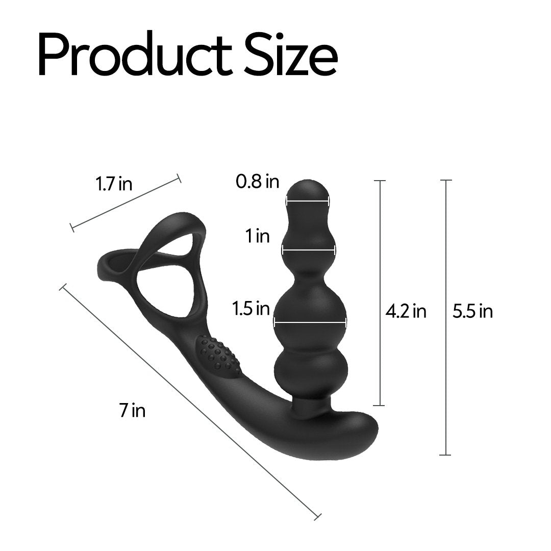 Intima Remote Control Rotating Prostate Massager Cock Ring