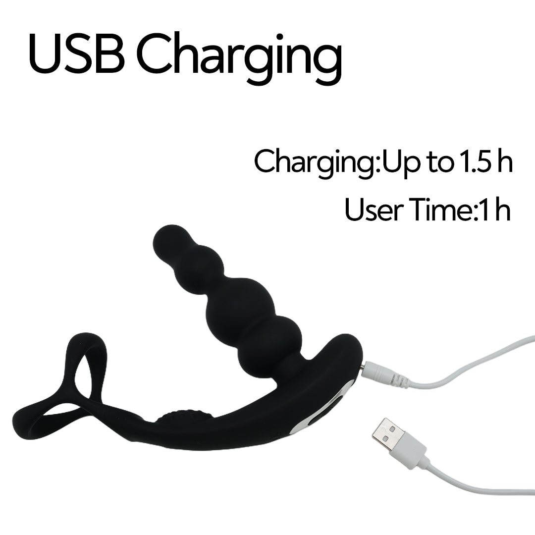 Intima Remote Control Rotating Prostate Massager Cock Ring