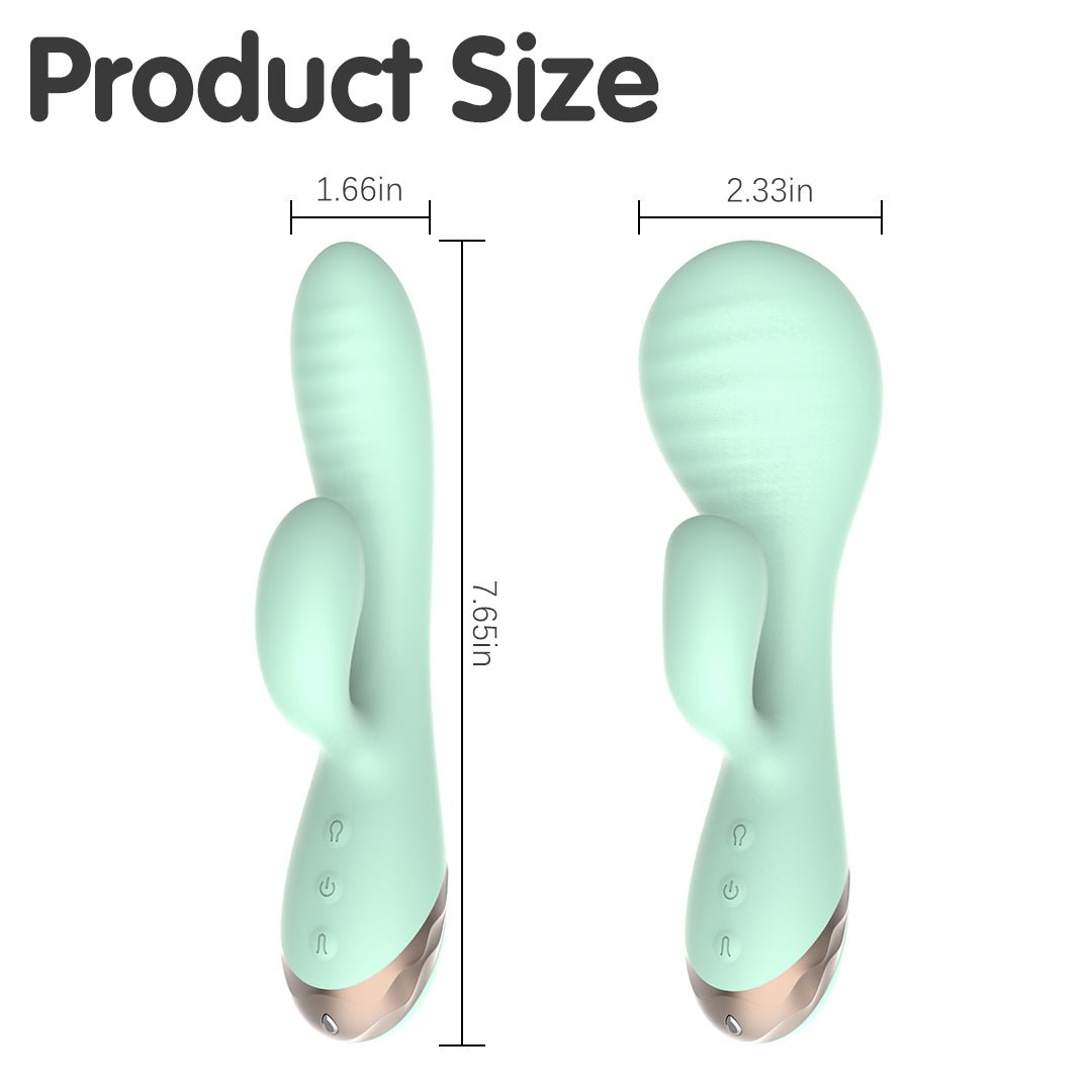 AeroBloom Inflatable Rechargeable G-Spot & Clitoral Rabbit  Vibrator