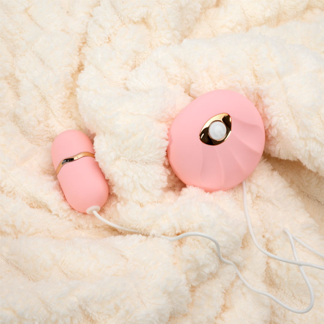 Shell Wired Remote Control Mini Egg Vibrator