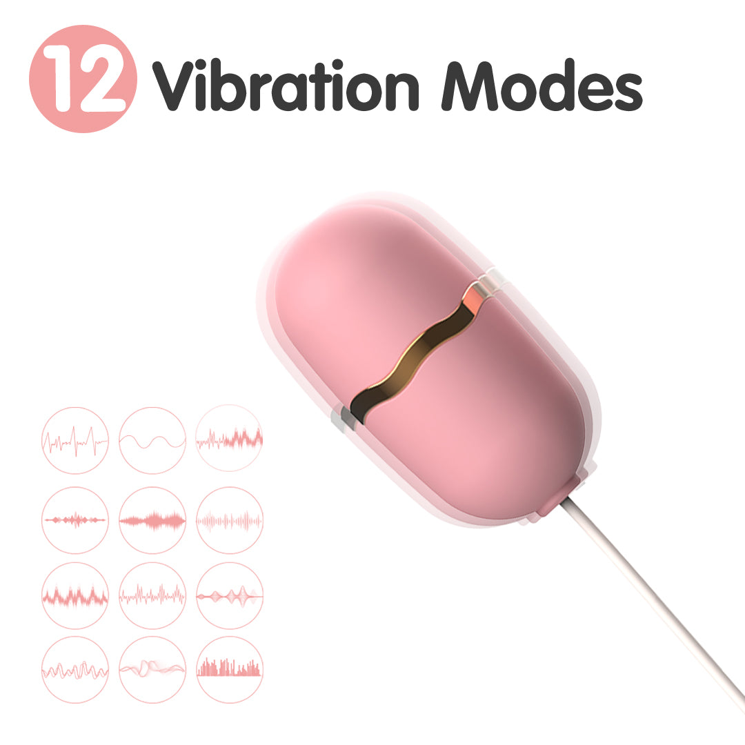 Shell Wired Remote Control Mini Egg Vibrator