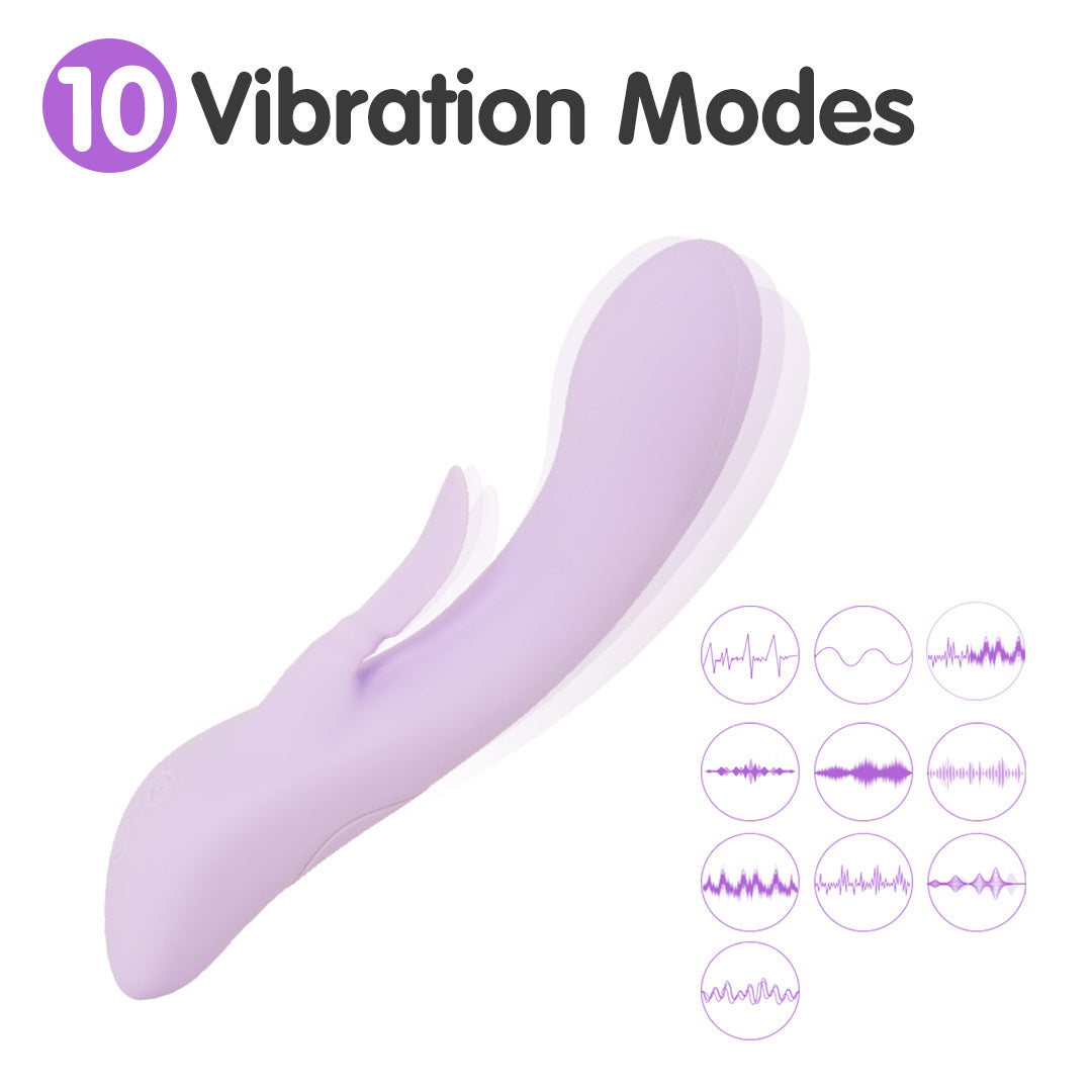 Violet Bloom Flapping Rabbit Vibrator