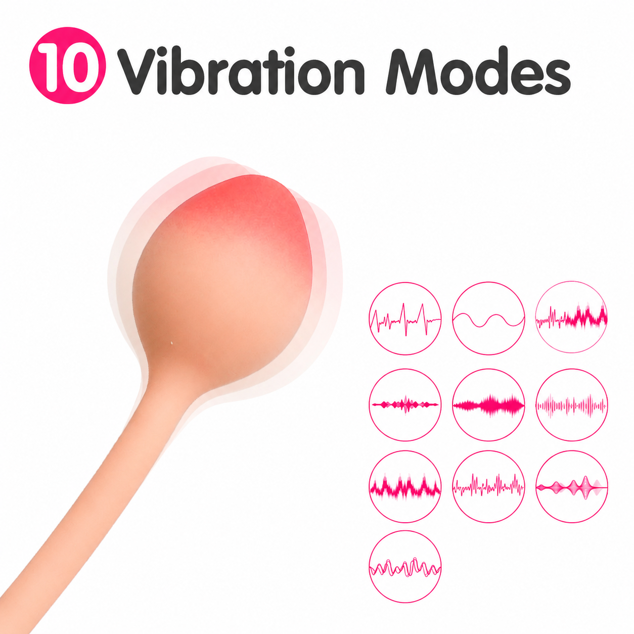 Blush Peach Couples Egg Vibrator
