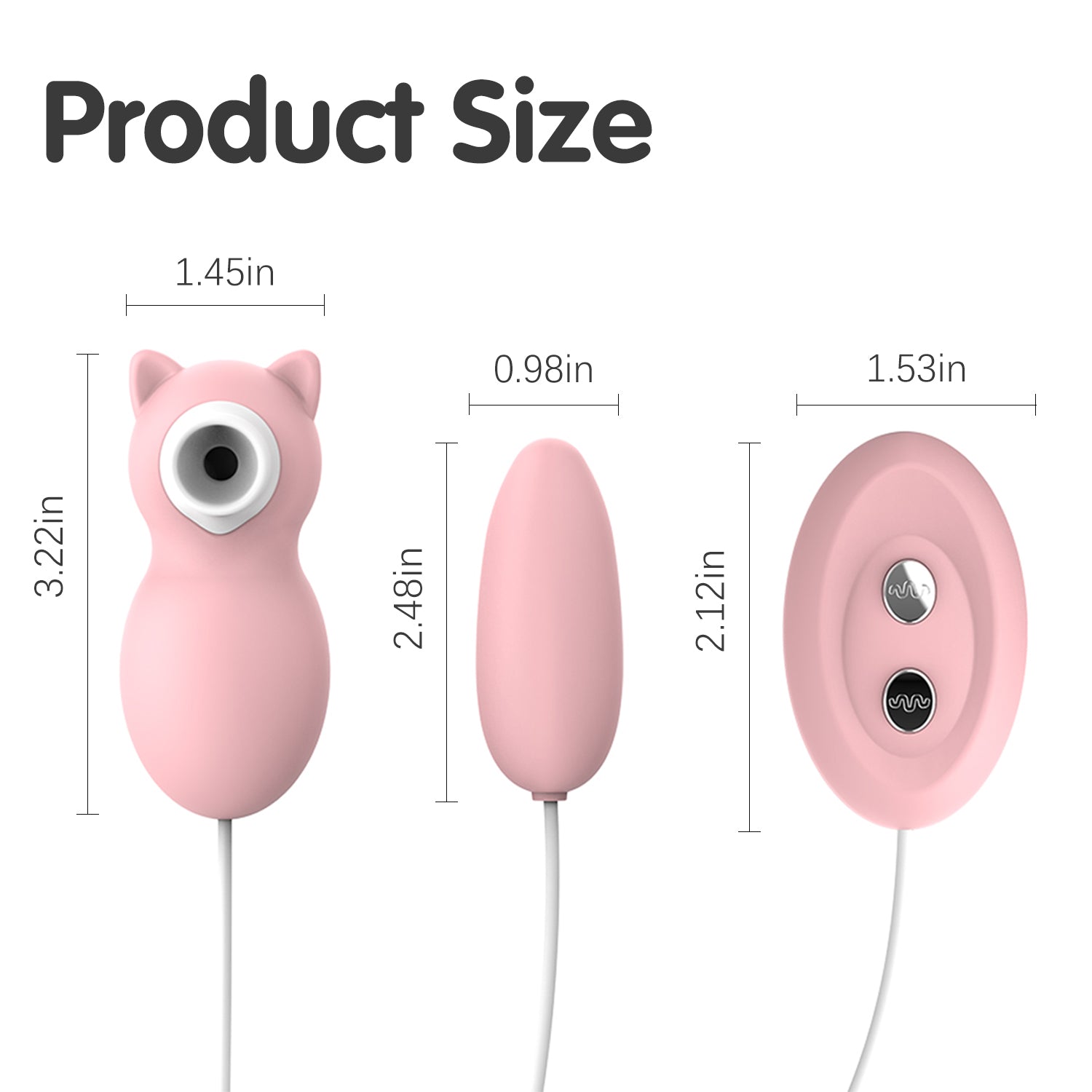 Meow Remote Control Sucking Egg Vibrator