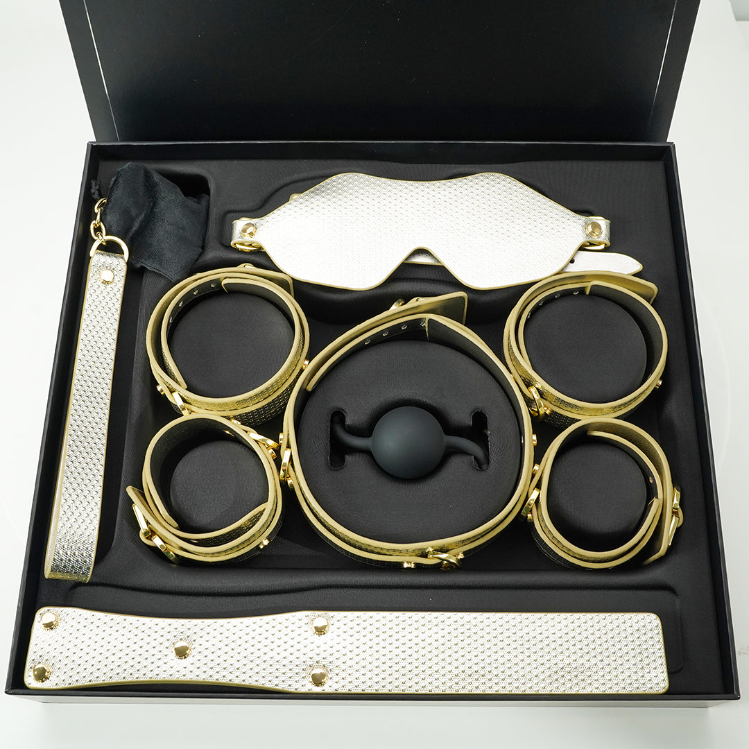 Gold BDSM Bondage Set in Luxury Box