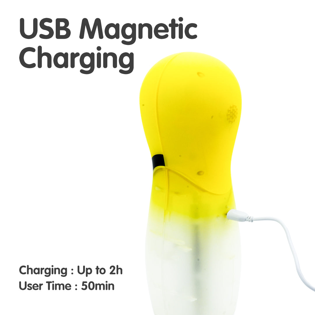 Zorro masturbator USB Magnetic Charging - Bad Peach