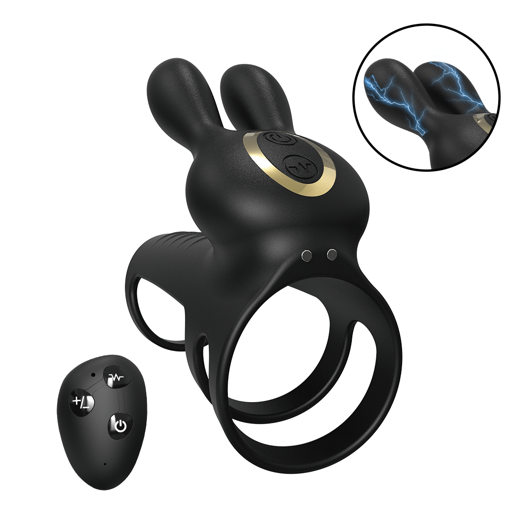 E-Bunny Vibrating Electric Cock Ring