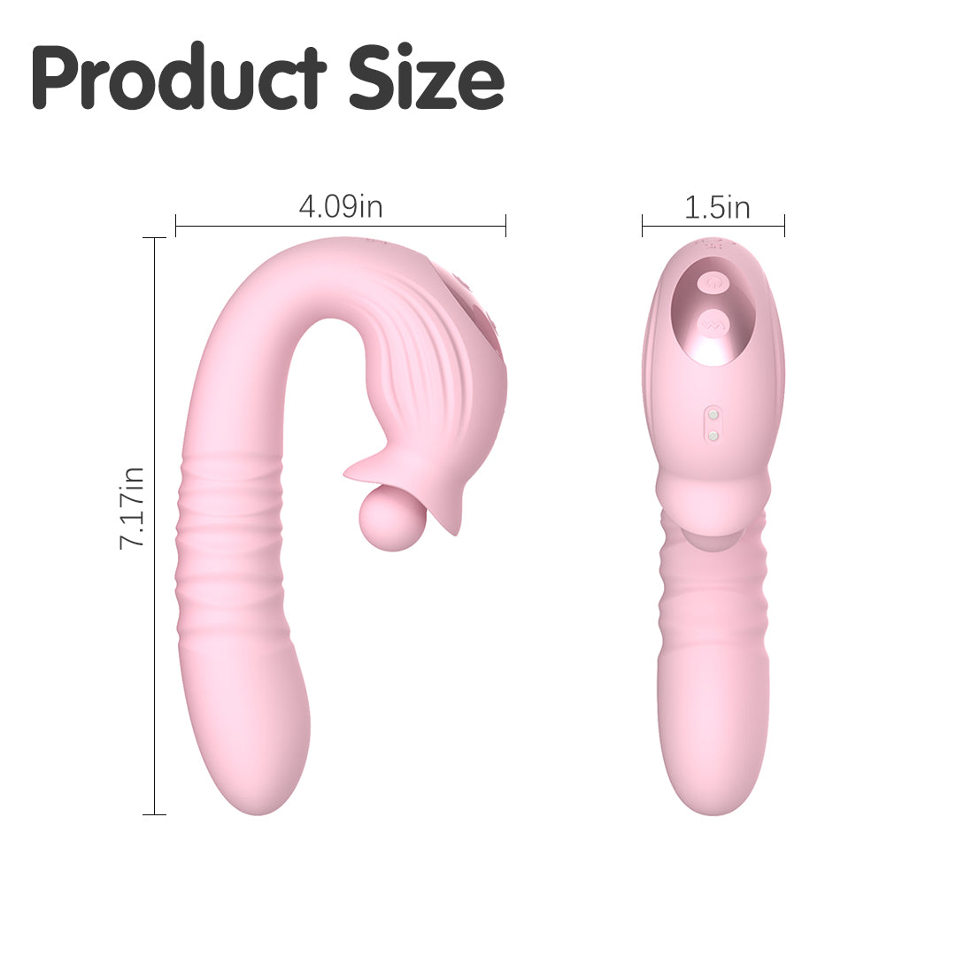 360 Rotation Thrusting Rabbit Vibrator | USB Recharge 360 Rotation Thrusting Rabbit Vibrator | USB Recharge
