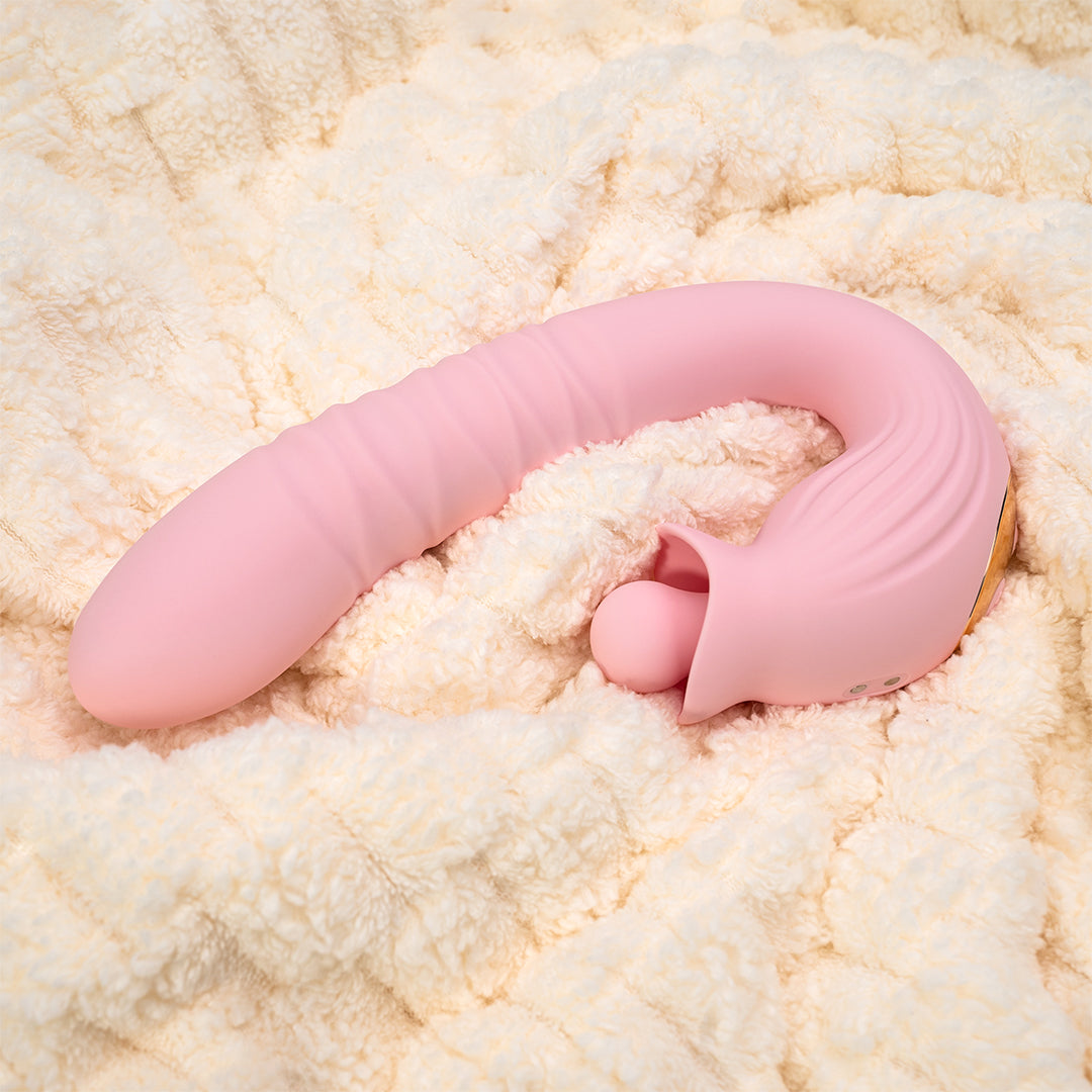 360 Rotation Thrusting Rabbit Vibrator | USB Recharge 360 Rotation Thrusting Rabbit Vibrator | USB Recharge
