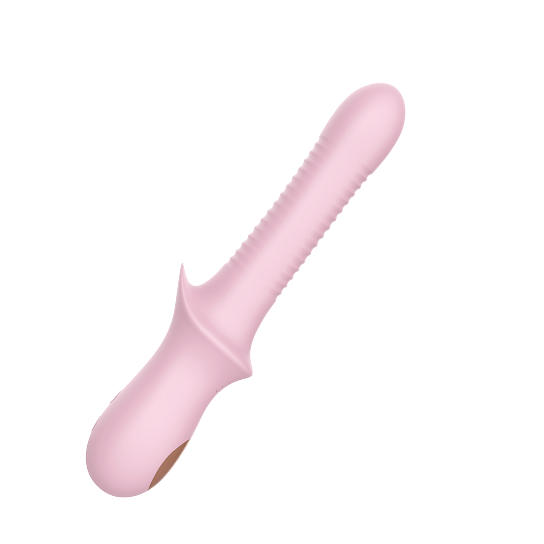 Pink Ripple Wiggle G-Spot Dildos Vibrator