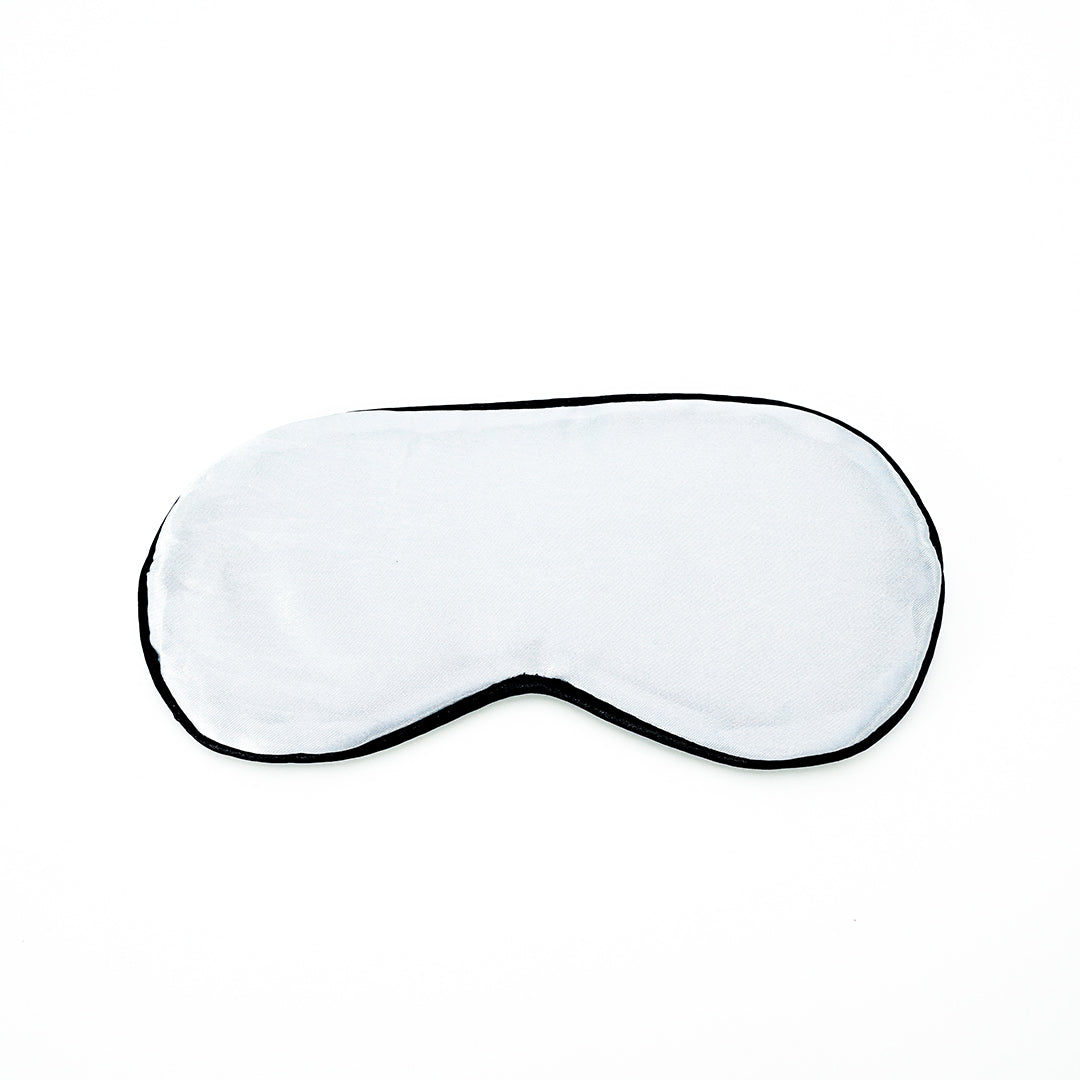 White blindfold with black trim | Veil of Unseeing