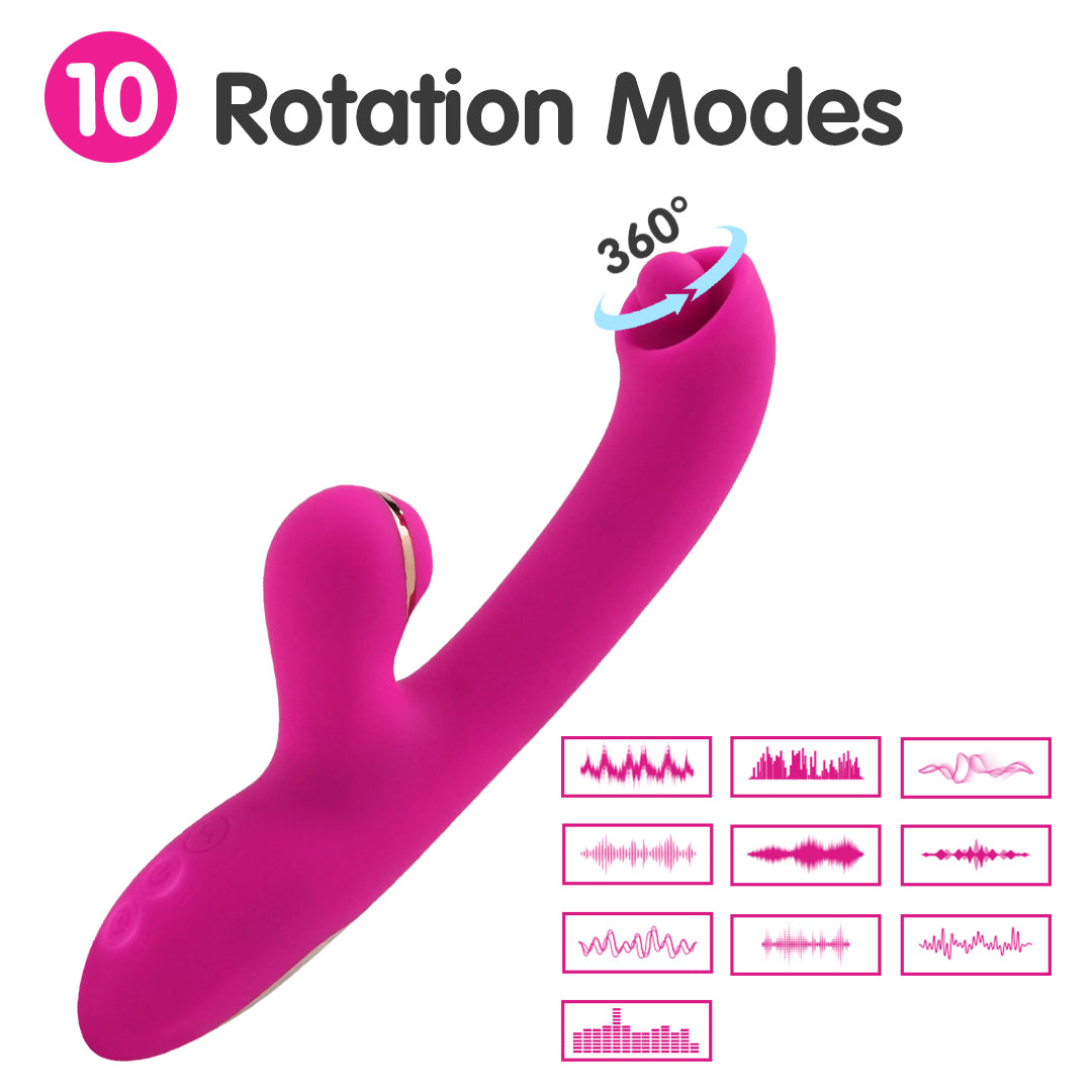 Lilith 360° Rotation Suction Rabbit Vibrator