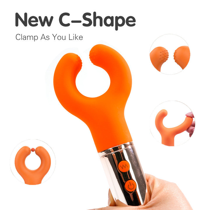 New C-Shape Donuts Clitoral Vibrator - Clamp as you like
