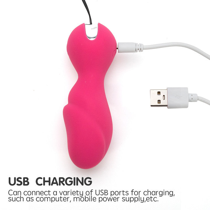 Pink USB rechargeable G-spot vibrator