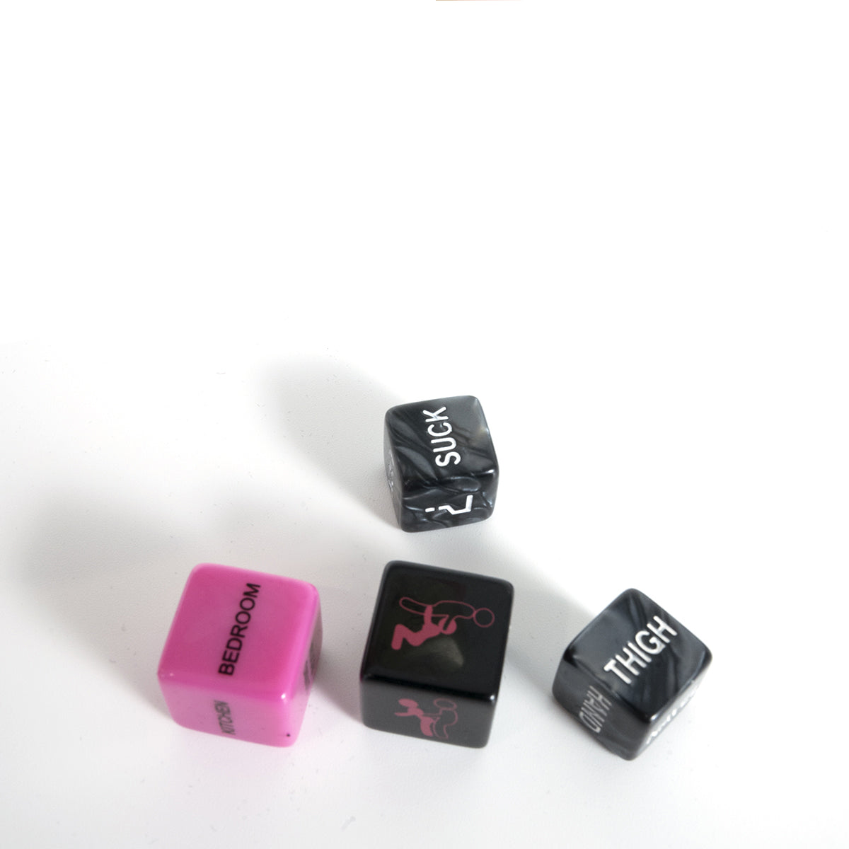 Dice game for adults with romantic dares
