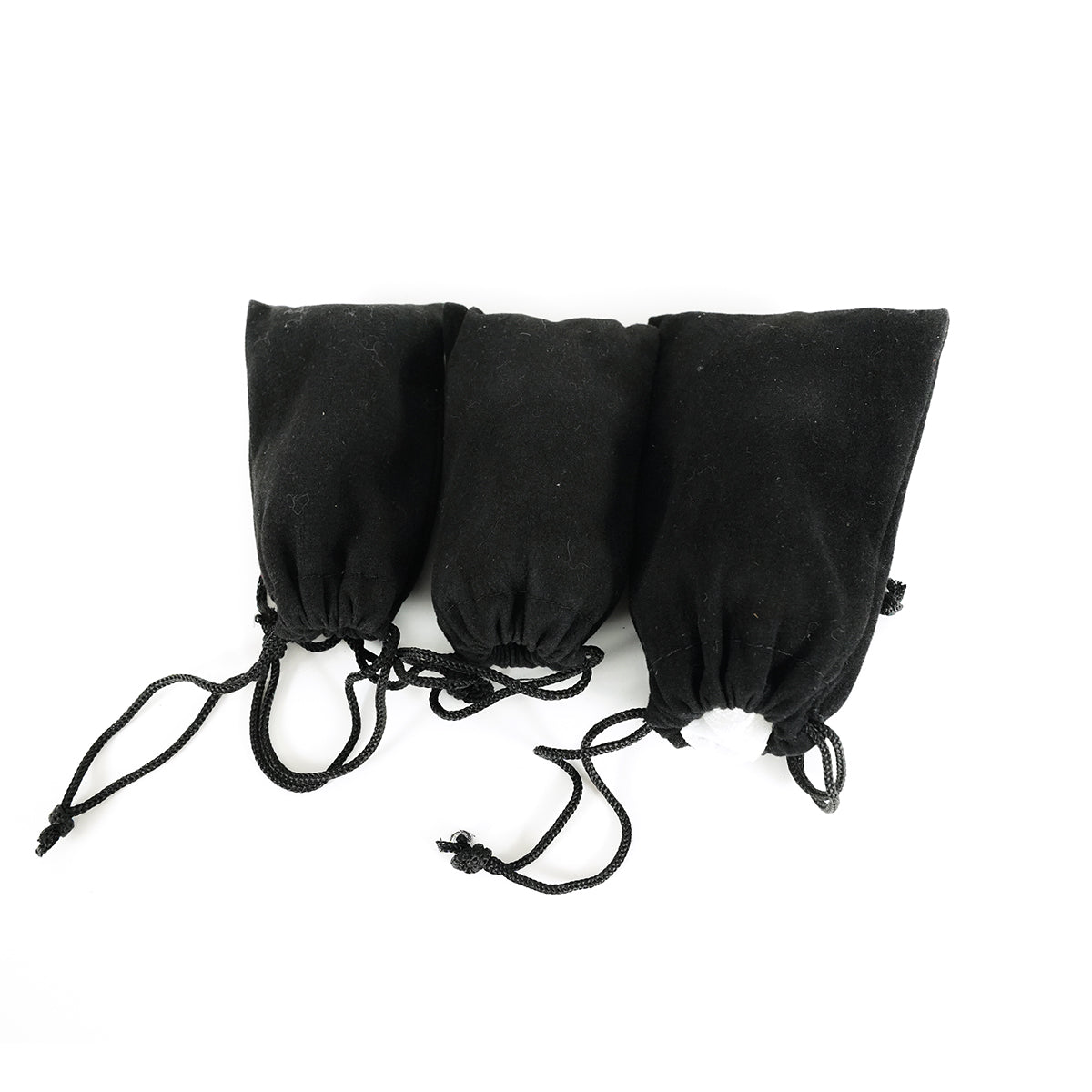 Black drawstring pouches for the dice game