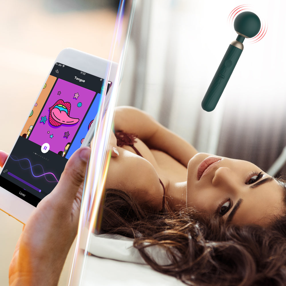 Zenith wand vibrator app control, Tongue app interface