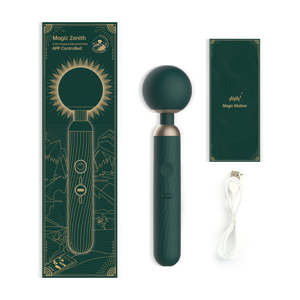 Zenith App Controlled Wand Vibrator Product in Packaging